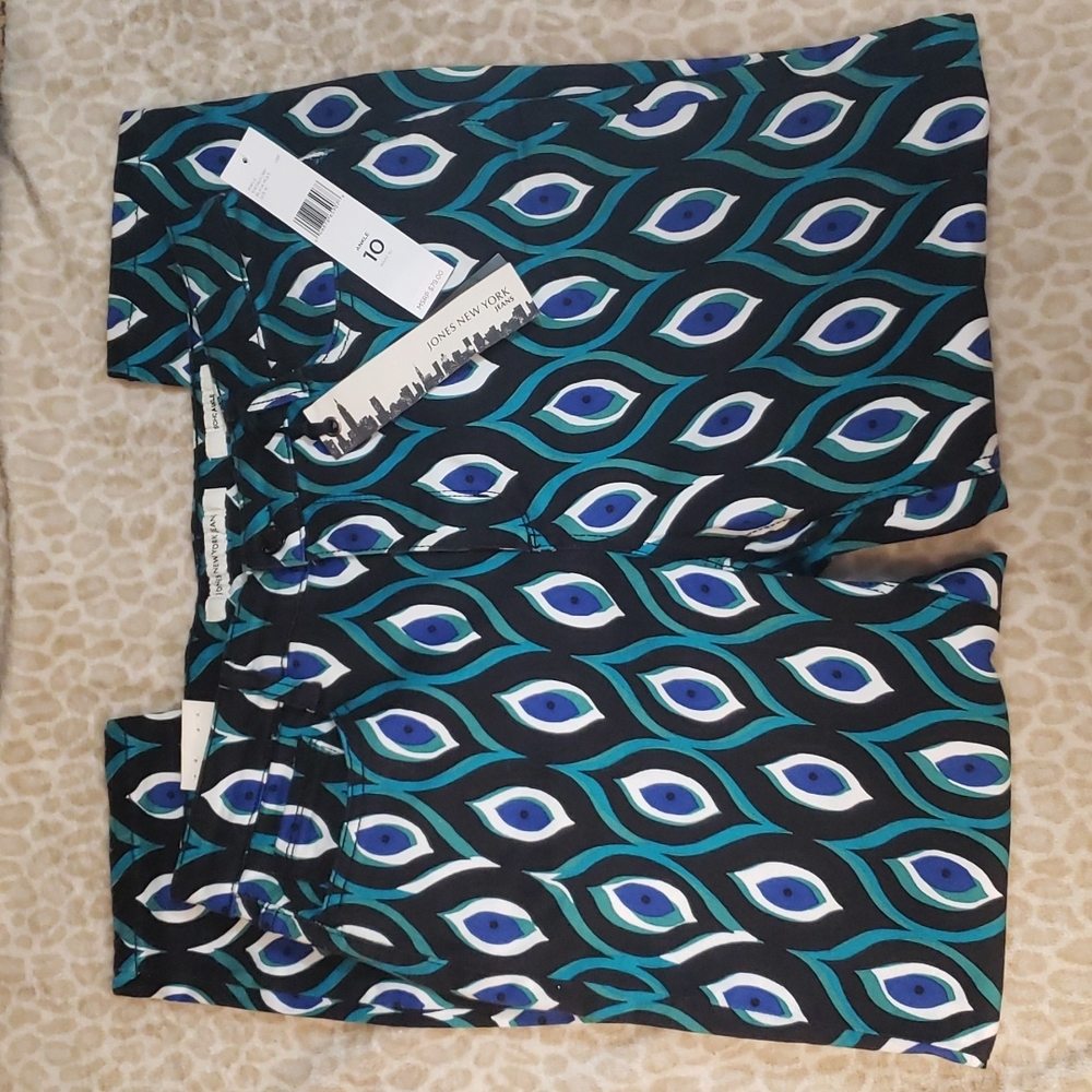 Jones New York Womens Peacock SOHO Ankle Pants